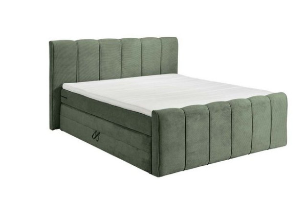 ED EXCITING DESIGN Boxspringliege (180 x 200 cm, Laredo), Grün