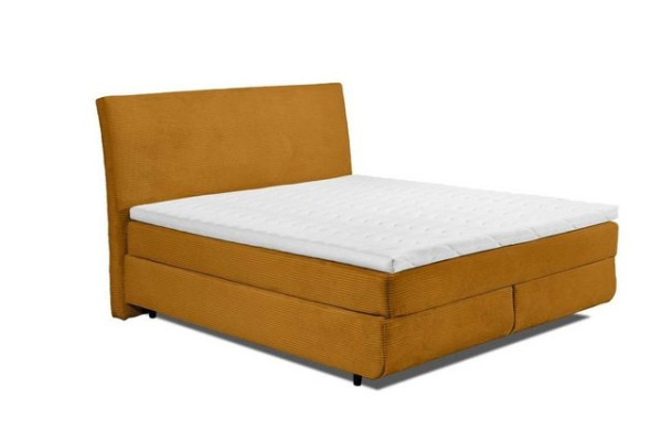 ED EXCITING DESIGN Boxspringliege (180 x 200 cm, Marbella), Gelb