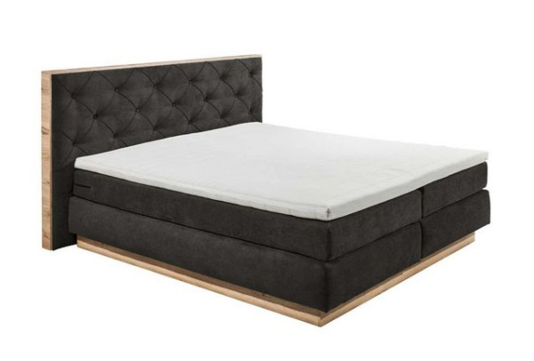 ED EXCITING DESIGN Boxspringliege (180 x 200 cm, Malbork), Schwarz